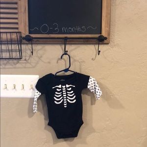 Skeleton onesie